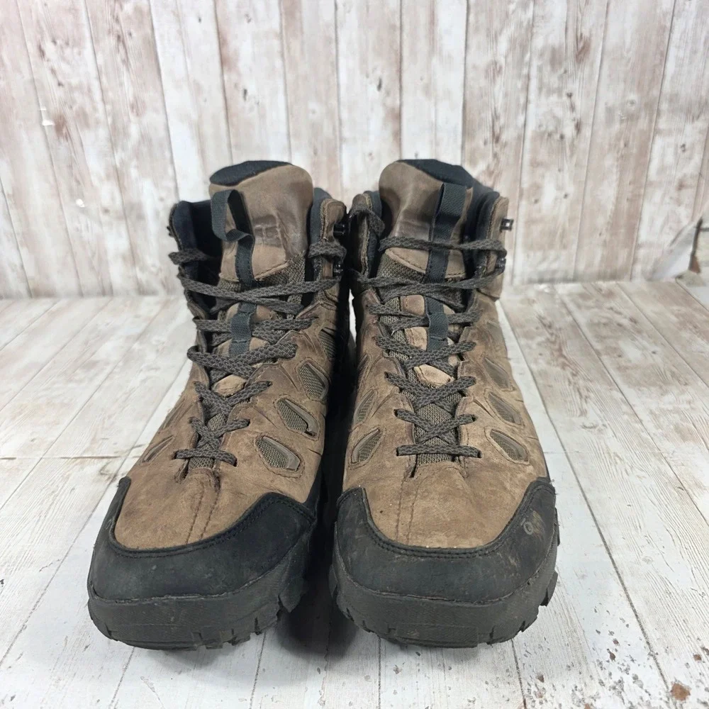 Oboz Bridger Mid B-DRY Mens‎ 13 Waterproof Hiking Boots Walnut Brown Leather